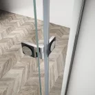 Gelco TRINITY CHROME szögletes zuhanykabin, 900x800mm, transzparent üveg, jobbos