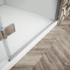 Gelco TRINITY CHROME szögletes zuhanykabin, 900x800mm, transzparent üveg, jobbos
