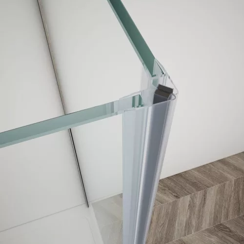 Gelco TRINITY CHROME szögletes zuhanykabin, 900x800mm, transzparent üveg, jobbos