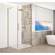 Gelco TRINITY GOLD MATT szögletes zuhanykabin, 1100x900mm, transzparent üveg, jobbos
