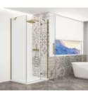 Gelco TRINITY GOLD MATT szögletes zuhanykabin, 1100x900mm, transzparent üveg, jobbos