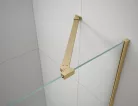 Gelco TRINITY GOLD MATT szögletes zuhanykabin, 1100x900mm, transzparent üveg, jobbos