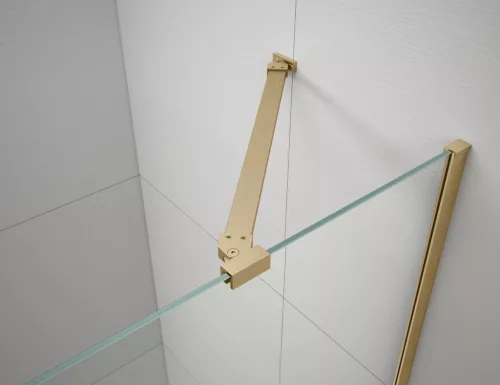 Gelco TRINITY GOLD MATT szögletes zuhanykabin, 1100x900mm, transzparent üveg, jobbos