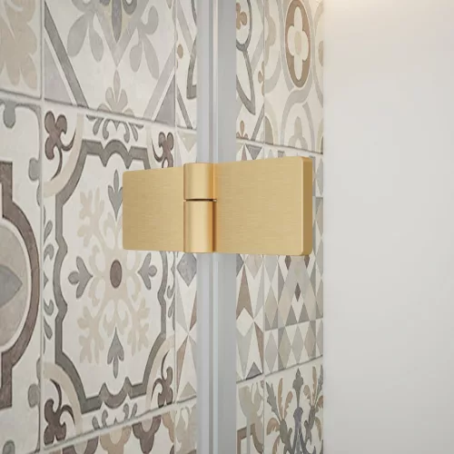 Gelco TRINITY GOLD MATT szögletes zuhanykabin, 1100x900mm, transzparent üveg, jobbos