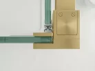 GELCO LUXOR GOLD MATT zuhanykabin tolóajtóval, 1000x800mm, jobbos/balos