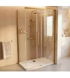 GELCO LUXOR GOLD MATT zuhanykabin tolóajtóval, 1100x1000mm, jobbos/balos