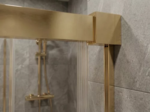 GELCO LUXOR GOLD MATT zuhanykabin tolóajtóval, 1100x1000mm, jobbos/balos