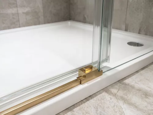 GELCO LUXOR GOLD MATT zuhanykabin tolóajtóval, 1100x1000mm, jobbos/balos