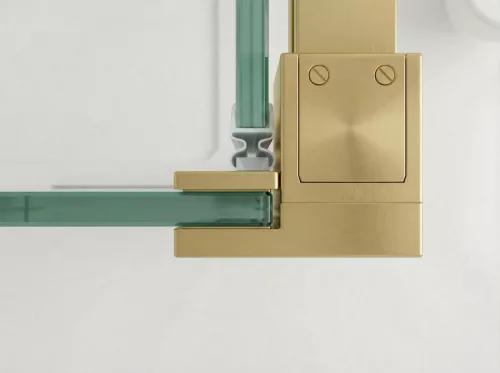 GELCO LUXOR GOLD MATT zuhanykabin tolóajtóval, 1100x1000mm, jobbos/balos