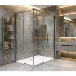 GELCO LUXOR zuhanykabin tolóajtóval, 1000x800mm, jobbos/balos, sarokbelépős