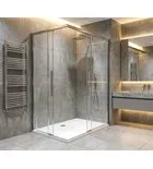 GELCO LUXOR zuhanykabin tolóajtóval, 1000x800mm, jobbos/balos, sarokbelépős