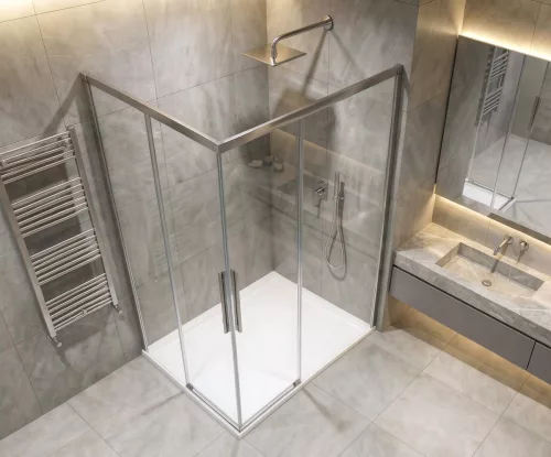 GELCO LUXOR zuhanykabin tolóajtóval, 1000x800mm, jobbos/balos, sarokbelépős