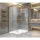 GELCO LUXOR GOLD MATT zuhanykabin tolóajtóval, 900x800mm, jobbos/balos, sarokbelépős
