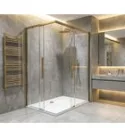 GELCO LUXOR GOLD MATT zuhanykabin tolóajtóval, 900x800mm, jobbos/balos, sarokbelépős