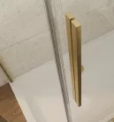 GELCO LUXOR GOLD MATT zuhanykabin tolóajtóval, 900x800mm, jobbos/balos, sarokbelépős