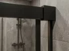 GELCO LUXOR BLACK zuhanykabin tolóajtóval, 900x900mm, sarokbelépős