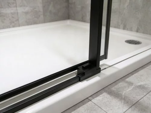 GELCO LUXOR BLACK zuhanykabin tolóajtóval, 900x900mm, sarokbelépős