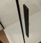 GELCO LUXOR BLACK zuhanykabin tolóajtóval, 900x900mm, sarokbelépős