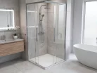 GELCO LUXOR zuhanykabin tolóajtóval, 900x900mm, sarokbelépős