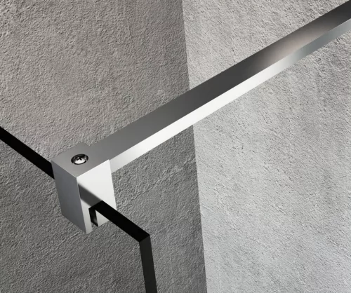 Gelco VARIO CHROME Fix zuhanyfal, fali profillal, merőleges merevítő nélkül, transzparent üveg, 1400mm