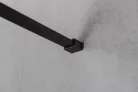Gelco VARIO BLACK Szabadon álló zuhanyfal merőleges merevítőkkel, transzparent üveg, 700mm