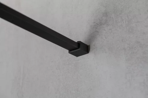 Gelco VARIO BLACK Szabadon álló zuhanyfal merőleges merevítőkkel, transzparent üveg, 800mm