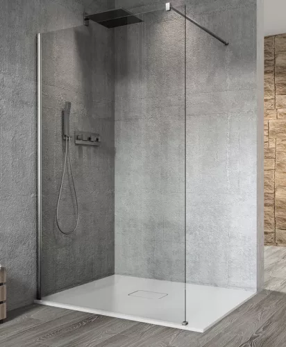 Gelco VARIO Walk-In zuhanyfal, 800x2000mm, transzparent CSAK ÜVEG PROFIL NÉLKÜL!