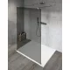 Gelco VARIO CHROME Szabadon álló zuhanyfal merőleges merevítőkkel, füst üveg, 1300mm