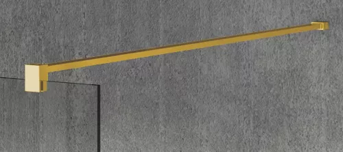 Gelco VARIO GOLD MATT Szabadon álló zuhanyfal merőleges merevítőkkel, füst üveg, 900mm