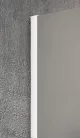 Gelco VARIO WHITE Fix zuhanyfal, fali profillal, merőleges merevítő nélkül, füst üveg, 900mm