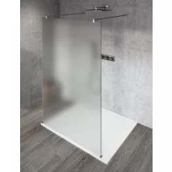 Gelco VARIO CHROME Szabadon álló zuhanyfal merőleges merevítőkkel, matt üveg, 1000mm