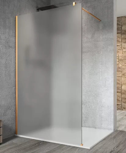 Gelco VARIO Walk-In zuhanyfal, 1300x2000mm, matt üveg, PROFIL NÉLKÜL!