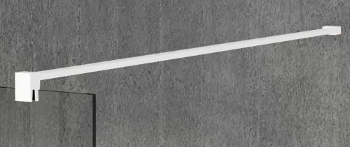 Gelco VARIO WHITE Fix zuhanyfal, fali profillal, merőleges merevítő nélkül, matt üveg, 1400mm