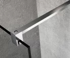 Gelco VARIO CHROME Fix zuhanyfal, fali profillal, merőleges merevítő nélkül, matt üveg, 800mm