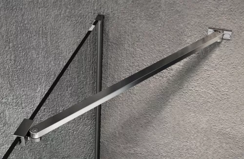 Gelco VARIO CHROME Fix zuhanyfal, fali profillal, merőleges merevítő nélkül, matt üveg, 800mm