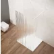 Gelco VARIO WHITE Szabadon álló zuhanyfal merőleges merevítőkkel, nordic üveg, 1100mm