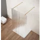 Gelco VARIO GOLD MATT Szabadon álló zuhanyfal merőleges merevítőkkel, nordic üveg, 1200mm