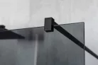 Gelco VARIO BLACK Szabadon álló zuhanyfal merőleges merevítőkkel, nordic üveg, 700mm