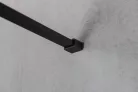 Gelco VARIO BLACK Szabadon álló zuhanyfal merőleges merevítőkkel, nordic üveg, 700mm