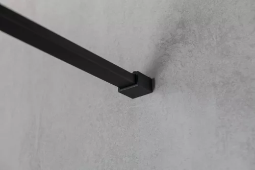 Gelco VARIO BLACK Szabadon álló zuhanyfal merőleges merevítőkkel, nordic üveg, 700mm