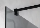 Gelco VARIO BLACK Szabadon álló zuhanyfal merőleges merevítőkkel, nordic üveg, 700mm