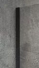 Gelco VARIO BLACK Fix zuhanyfal, fali profillal, merőleges merevítő nélkül, nordic üveg, 900mm
