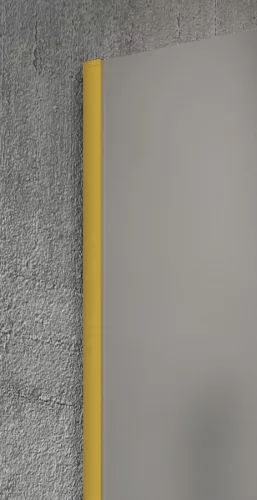 Gelco VARIO GOLD MATT Fix zuhanyfal, fali profillal, merőleges merevítő nélkül, nordic üveg, 900mm