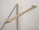 Gelco VARIO Walk-In sarok merevítő, 650mm, matt arany