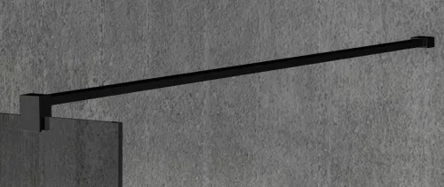 Gelco VARIO Walk-In merevítő, 1400mm, matt fekete