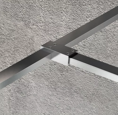 Gelco VARIO Walk-In merevítőhöz T-alakú összekötő elem, króm