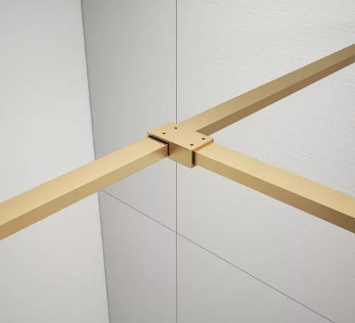 Gelco VARIO Walk-In merevítőhöz T-alakú összekötő elem, matt arany