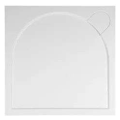 Gelco G5 LARCA szögeltes öntöttmárvány zuhanytálca, 90x90x3cm