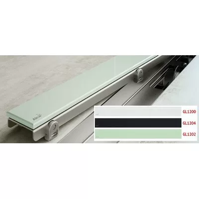 Alcaplast GL1202 GLASS zuhanyfolyókarács zöld üveg 1050 mm (GL1202-1050)