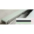 Alcaplast GL1204 GLASS zuhanyfolyókarács fekete üveg 1050 mm (GL1204-1050)